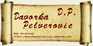 Davorka Pelverović vizit kartica